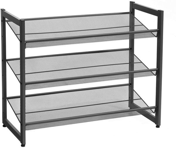Schuhregal mit 3 Ebenen, für 9 bis zu 12 Paar Schuhe