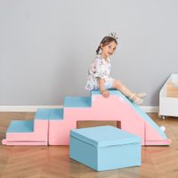 Bausteinset 2er-Set Bausteine rekonfigurierbares Design Rosa+Blau
