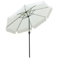 Sonnenschirm 2,6 m Gartenschirm 8 Rippen UV-Schutz 50+ Beige