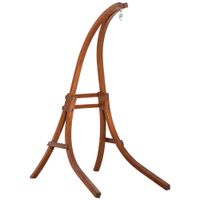 Hängestuhlgestell aus Lärchenholz Hängesesselgestell Hängestuhl Ständer max. 120 kg freistehend Outdoor Indoor Natur 127 x 162 x 211 cm