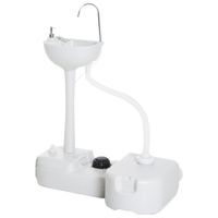 Camping Waschbecken mit Auffangbehälter für Abwasser 17L Wassertank