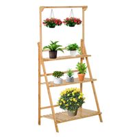 Blumenständer 3-stufig für innen draußen Garten 70x40x143 cm