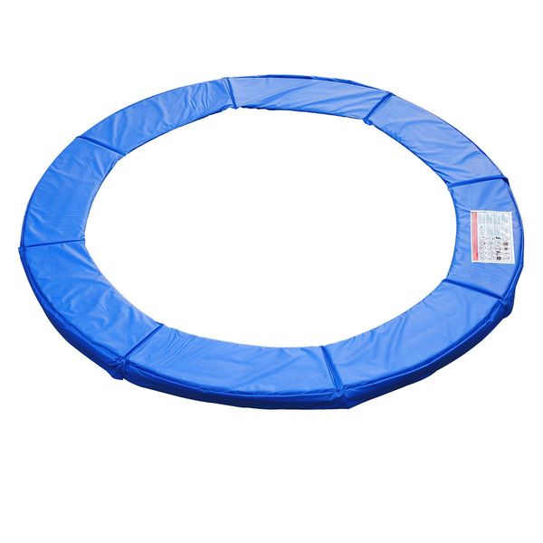 Trampolin Randabdeckung Sicherheitsnetz Wetterplane Leiter 8ft 10ft 12ft 15ft (Randabdeckung: Ø 244cm-Blau)