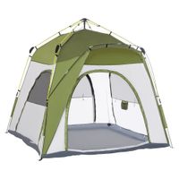 Camping Zelt 4 Personen Zelt Familienzelt 190T PU1000mm