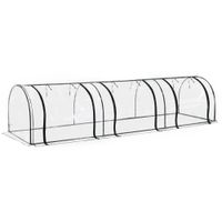 Foliengewächshaus Treibhaus Tür Pflanzenaufzucht Stahl PVC