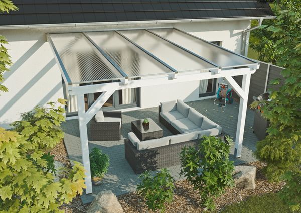 Terrassenüberdachung Komplettset - "POLY BREITKAMMER 5085 x 3000 mm"