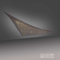 JUST LIGHT.  Sonnensegel SEGEL, solarbetrieben, 1xLED-Kette/0,22Watt, 3000 Kelvin, IP44