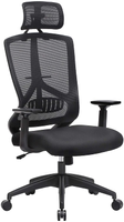 Bürostuhl, 68x65x(118.5-128)cm, Schwarz