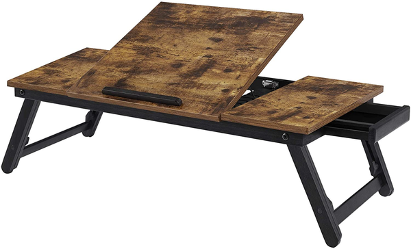 Laptop-Schreibtisch, 71x35x23cm, Rustikales Braun