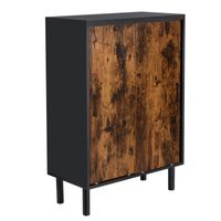 Schuhschrank, 70x35x100cm, Rustikales Braun