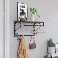 Garderobe, 60x30x31.7cm, Rustikales Braun