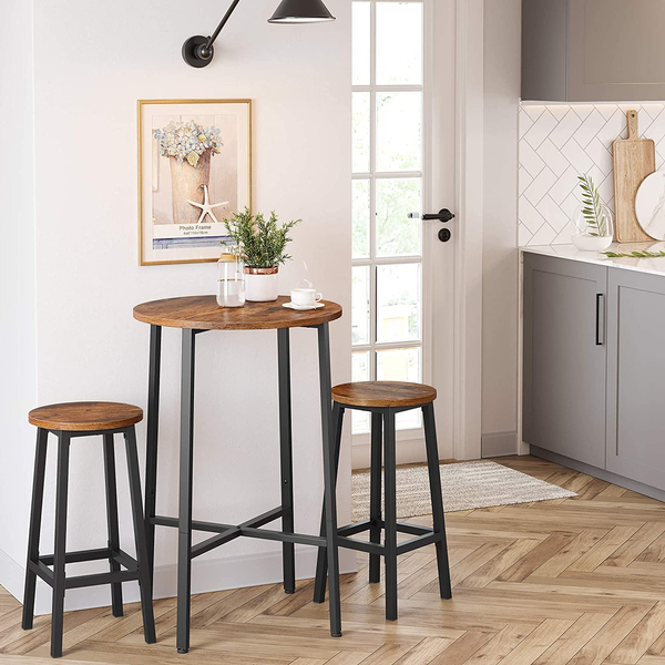 Barhocker, 30x30x65cm, Rustikales Braun