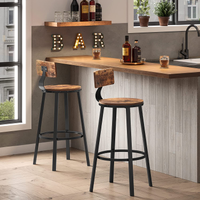 Barhocker, 99x54x54cm, Rustikales Braun