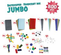 Bastelkoffer Jumbo blau, Faltschachtel