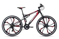 Mountainbike Fully 27,5" Scrawler Schwarz-Rot RH 51 cm