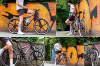 Mountainbike Fully 27,5" Scrawler Schwarz-Rot RH 46