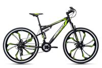 Mountainbike Fully 27,5" Scrawler Schwarz-Grün RH 51 cm
