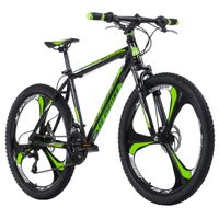 Mountainbike Hardtail 26'' Sharp Schwarz-Grün RH 51 cm