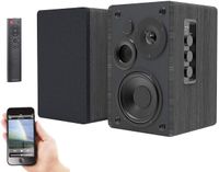 MSS-95.usb Aktives Stereo-Regallautsprecher-Set Holz-Gehäuse Bluetooth 5 120 W Box Soundbox