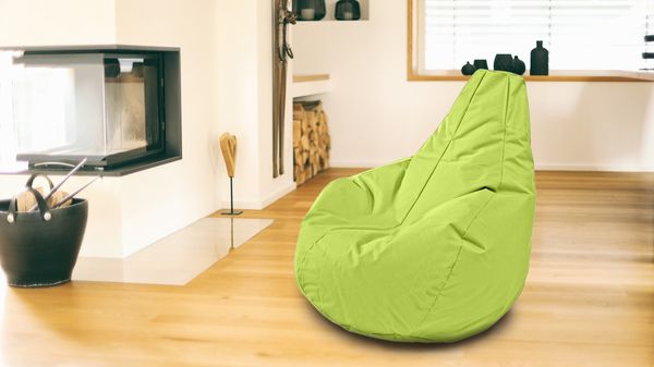 Outdoorfähiger Sitzsack Gamer, ca. 100 x 100 cm, Farbe:Apfelgrün