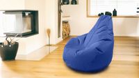 Outdoorfähiger Sitzsack Gamer, ca. 100 x 100 cm, Farbe:Royalblau