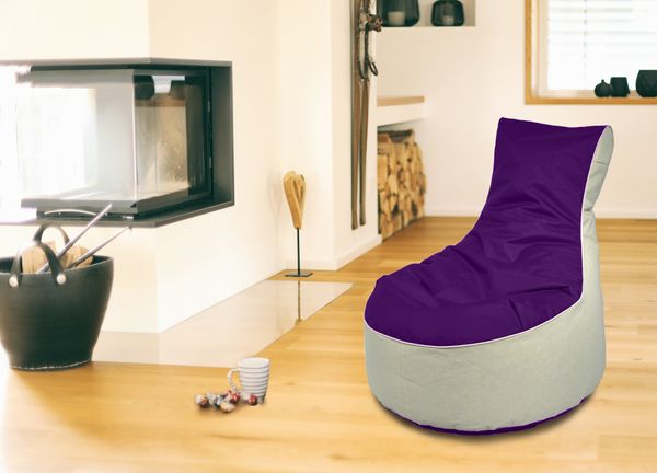 Outdoorfähiger Lounge-Sessel BICO, ca. 80x80x90 cm, Farbe: Brombeer