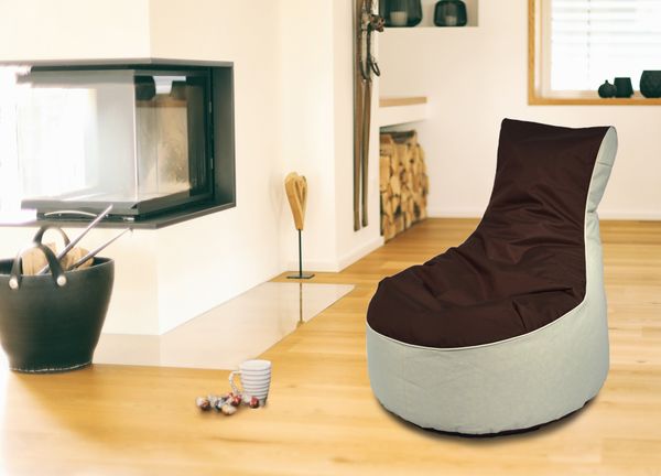 Outdoorfähiger Lounge-Sessel BICO, ca. 80x80x90 cm, Farbe: Dunkelbraun