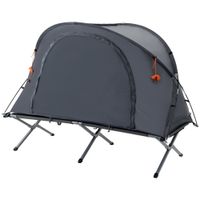 Campingbett mit Zelt für 1 Person mit Luftmatratze inkl. Tragetasche 200 x 86 x 147 cm