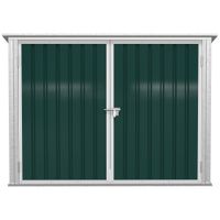Mülltonnenbox Gerätebox Storer für 2 Mülltonnen abschließbar Grün 178,5x104,5x128,5/113cm