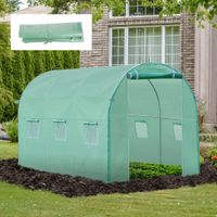 Polyethylenfolie 3x2x2m Ersatzfolie mit 6 Fenster für Folientunnel