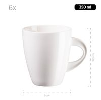 Serie La Musica, Kaffeebecher 6 teilig für 6 Personen