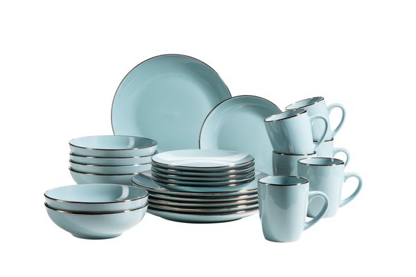 Serie Metallic Rim, Kombiservice 24 teilig für 6 Personen