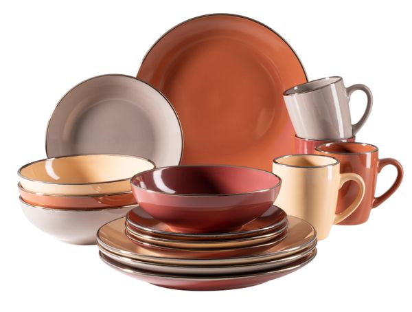 Serie Metallic Rim, Kombiservice 16 teilig für 4 Personen