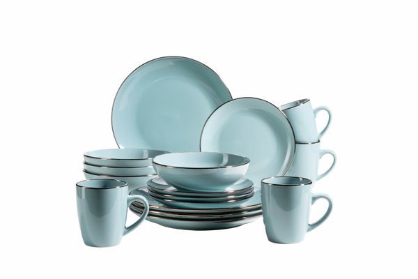 Serie Metallic Rim, Kombiservice 16 teilig für 4 Personen