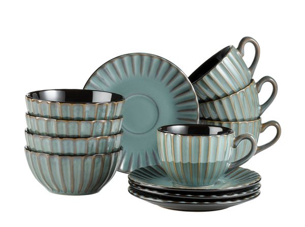 Serie Confino, Frühstücksset 12 teilig für 4 Personen
