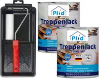 Treppenlack Set 1,5L Glänzend für ca. 18m² /Treppensiegel Klarlack Holzlack