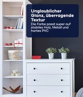 Möbellack Set 5L Weiß Satin / Türenlack Holzlack Spielzeugfarbe Acryllack Lack
