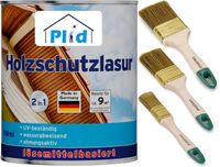 Premium Holzschutzlasur Holzlasur Holzschutz Holzgrundierung Set Palisander