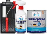 Premium Heizkörperlack LF Thermolack weiß Glänzend Set Weiß
