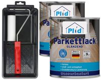 Parkettlack Set 1,5L Farblos Glänzend für ca. 18m² / Parkettsiegel Klarlack Holz