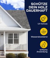 Holz Isoliergrund 0,75l Weiß, für ca. 6m² + Pinselset 3 tgl. / Isolierfarbe