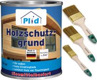Holzschutzgrund 0,75L / Holzimprägnierung Holzgrundierung Set Farblos