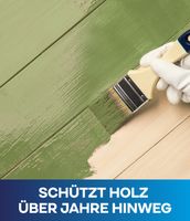 Holzfarbe 2,5l Moosgrün - für ca. 25m² + Pinselset 3-tlg. / Holzlack Schutz