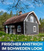 Holzfarbe 1,5l Anthrazitgrau - für ca. 16m² + Pinselset 3-tlg. / Holzlack Schutz