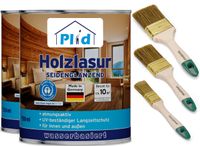 Premium Holzlasur Holzschutzlasur Holzschutz Lasurpinsel Grau