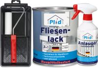 Premium Fliesenlack Fliesen Lack  Fliesenfarbe Anlauger Lackierset Weiß - Glänzend