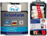 Premium Betonfarbe Sockelfarbe Bodenfarbe Bodenbeschichtung Set Kieselgrau