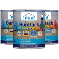 Buntlack 2,25L für ca. 27m² - Moosgrün / Holzfarbe Türenlack Acryllack