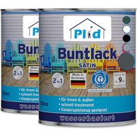 Premium Buntlack Holzfarbe Türenlack Möbellack Anthrazitgrau