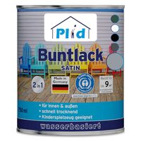 Buntlack 0,75L für ca. 9m² - Sibergrau / Holzfarbe Türenlack Acryllack